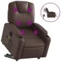 Sillón de masaje elevable eléctrico cuero sintético marrón de , Sillones - Ref: Foro24-3204453, Precio: 405,31 €, Descuento: %