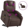Sillón de masaje elevable eléctrico cuero sintético marrón de , Sillones - Ref: Foro24-3204453, Precio: 376,85 €, Descuento: %