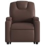 Sillón de masaje elevable eléctrico cuero sintético marrón de , Sillones - Ref: Foro24-3204453, Precio: 376,85 €, Descuento: %