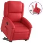 Red artificial leather lifting recliner by , Armchairs - Ref: Foro24-3204231, Price: 280,42 €, Discount: %