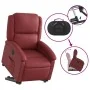 Sillón elevable eléctrico cuero artificial rojo tinto de , Sillones - Ref: Foro24-3204244, Precio: 331,39 €, Descuento: %