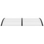 Marquesina para puerta PC negro 200x100 cm de vidaXL, Toldos - Ref: Foro24-45627, Precio: 72,21 €, Descuento: %
