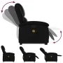 Sillón reclinable de masaje de pie cuero artificial negro de , Sillones - Ref: Foro24-3204233, Precio: 297,16 €, Descuento: %
