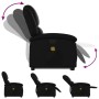 Sillón reclinable de masaje de pie cuero artificial negro de , Sillones - Ref: Foro24-3204233, Precio: 282,20 €, Descuento: %
