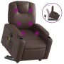 Sillón reclinable de masaje de pie de cuero sintético marrón de , Sillones - Ref: Foro24-3204439, Precio: 355,99 €, Descuento: %