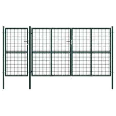 Grünes Gartentor aus Stahl 400x150 cm von vidaXL, Gartentore - Ref: Foro24-144313, Preis: 597,09 €, Rabatt: %