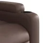Sillón reclinable de masaje de pie de cuero sintético marrón de , Sillones - Ref: Foro24-3204439, Precio: 355,99 €, Descuento: %