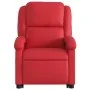 Sillón reclinable de masaje de pie cuero artificial rojo de , Sillones - Ref: Foro24-3204238, Precio: 298,87 €, Descuento: %