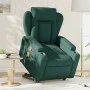 Silla de masaje reclinable de pie de tela verde oscura de , Sillones - Ref: Foro24-3204500, Precio: 340,53 €, Descuento: %