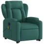 Silla de masaje reclinable de pie de tela verde oscura de , Sillones - Ref: Foro24-3204500, Precio: 340,53 €, Descuento: %