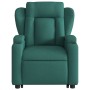 Silla de masaje reclinable de pie de tela verde oscura de , Sillones - Ref: Foro24-3204500, Precio: 321,64 €, Descuento: %