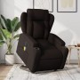 Sillón masaje eléctrico reclinable elevable tela marrón oscuro de , Sillones - Ref: Foro24-3204523, Precio: 366,29 €, Descuen...