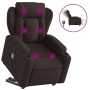 Sillón masaje eléctrico reclinable elevable tela marrón oscuro de , Sillones - Ref: Foro24-3204523, Precio: 366,29 €, Descuen...