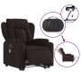 Sillón masaje eléctrico reclinable elevable tela marrón oscuro de , Sillones - Ref: Foro24-3204523, Precio: 366,29 €, Descuen...