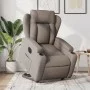 Sillón eléctrico reclinable elevable de tela gris taupe de , Sillones - Ref: Foro24-3204514, Precio: 375,08 €, Descuento: %