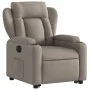 Sillón eléctrico reclinable elevable de tela gris taupe de , Sillones - Ref: Foro24-3204514, Precio: 375,08 €, Descuento: %
