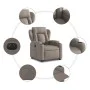 Sillón eléctrico reclinable elevable de tela gris taupe de , Sillones - Ref: Foro24-3204514, Precio: 375,08 €, Descuento: %