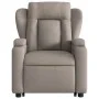 Sillón eléctrico reclinable elevable de tela gris taupe de , Sillones - Ref: Foro24-3204514, Precio: 375,08 €, Descuento: %