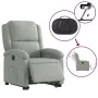 Sillón eléctrico reclinable elevable de terciopelo gris claro de , Sillones - Ref: Foro24-3204322, Precio: 353,17 €, Descuent...