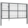 Puerta de valla de jardín con postes acero antracita 350x140 cm de vidaXL, Puertas de jardín - Ref: Foro24-144401, Precio: 46...