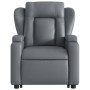 Sillón reclinable de masaje de pie cuero artificial gris de , Sillones - Ref: Foro24-3204554, Precio: 316,66 €, Descuento: %