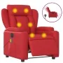 Sillón de masaje reclinable eléctrico de cuero artificial rojo de , Sillones - Ref: Foro24-3204542, Precio: 300,41 €, Descuen...
