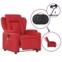 Sillón de masaje reclinable eléctrico de cuero artificial rojo de , Sillones - Ref: Foro24-3204542, Precio: 300,41 €, Descuen...