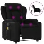Sillón de masaje reclinable eléctrico cuero sintético negro de , Sillones - Ref: Foro24-3204537, Precio: 294,91 €, Descuento: %