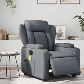 Grauer elektrisch verstellbarer Massagesessel aus Kunstleder von , Sessel - Ref: Foro24-3204540, Preis: 294,20 €, Rabatt: %