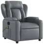 Sillón de masaje reclinable eléctrico cuero sintético gris de , Sillones - Ref: Foro24-3204540, Precio: 294,20 €, Descuento: %