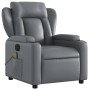 Sillón de masaje reclinable eléctrico cuero sintético gris de , Sillones - Ref: Foro24-3204540, Precio: 292,12 €, Descuento: %