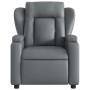 Sillón de masaje reclinable eléctrico cuero sintético gris de , Sillones - Ref: Foro24-3204540, Precio: 292,12 €, Descuento: %