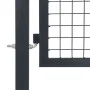 Garden fence gate with anthracite steel posts 350x140 cm by vidaXL, garden gates - Ref: Foro24-144401, Price: 494,77 €, Disco...