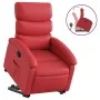 Sillón reclinable elevable cuero artificial rojo de , Sillones - Ref: Foro24-3204045, Precio: 279,81 €, Descuento: %