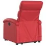 Sillón reclinable elevable cuero artificial rojo de , Sillones - Ref: Foro24-3204045, Precio: 279,81 €, Descuento: %