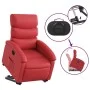 Sillón reclinable elevable cuero artificial rojo de , Sillones - Ref: Foro24-3204045, Precio: 279,81 €, Descuento: %
