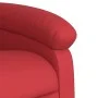 Sillón reclinable elevable cuero artificial rojo de , Sillones - Ref: Foro24-3204045, Precio: 279,81 €, Descuento: %