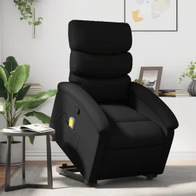 Sillón reclinable de masaje de pie cuero artificial negro de , Sillones - Ref: Foro24-3204047, Precio: 286,19 €, Descuento: %