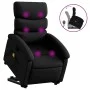 Sillón reclinable de masaje de pie cuero artificial negro de , Sillones - Ref: Foro24-3204047, Precio: 286,19 €, Descuento: %