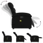 Sillón reclinable de masaje de pie cuero artificial negro de , Sillones - Ref: Foro24-3204047, Precio: 286,19 €, Descuento: %