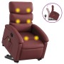 Sillón reclinable de masaje de pie cuero artificial rojo tinto de , Sillones - Ref: Foro24-3204051, Precio: 263,34 €, Descuen...