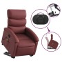 Sillón reclinable de masaje de pie cuero artificial rojo tinto de , Sillones - Ref: Foro24-3204051, Precio: 263,34 €, Descuen...