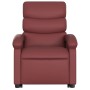 Sillón reclinable de masaje de pie cuero artificial rojo tinto de , Sillones - Ref: Foro24-3204051, Precio: 263,34 €, Descuen...