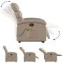 Sillón reclinable masaje pie cuero artificial color capuchino de , Sillones - Ref: Foro24-3204053, Precio: 341,20 €, Descuent...