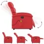 Sillón de majaje elevable eléctrico cuero artificial rojo de , Sillones - Ref: Foro24-3204066, Precio: 357,82 €, Descuento: %