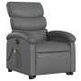 Sillón de masaje elevable eléctrico cuero sintético gris de , Sillones - Ref: Foro24-3204064, Precio: 315,82 €, Descuento: %