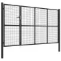 Anthrazitgraues Gartentor aus Stahl 350x150 cm von vidaXL, Gartentore - Ref: Foro24-144325, Preis: 550,91 €, Rabatt: %
