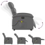 Sillón de masaje elevable eléctrico cuero sintético gris de , Sillones - Ref: Foro24-3204064, Precio: 315,82 €, Descuento: %