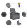 Elektrischer Massagesessel aus grauem Kunstleder von , Sessel - Ref: Foro24-3204064, Preis: 337,53 €, Rabatt: %