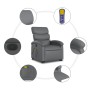 Sillón de masaje elevable eléctrico cuero sintético gris de , Sillones - Ref: Foro24-3204064, Precio: 315,82 €, Descuento: %